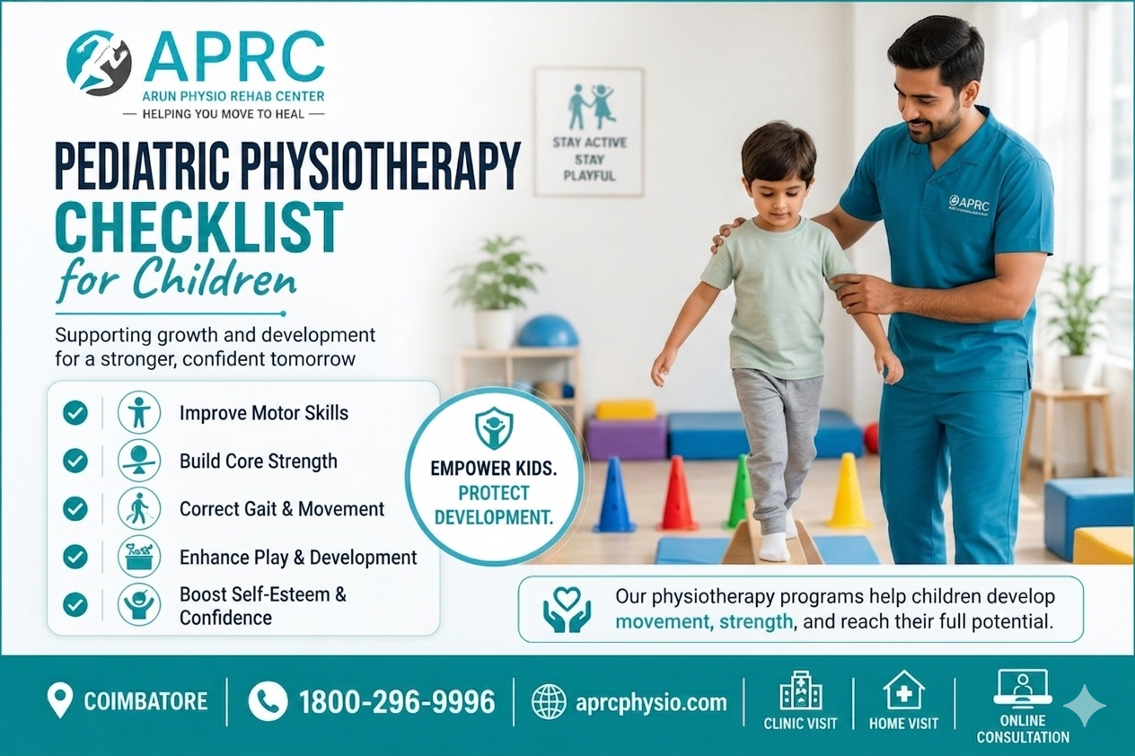 Pediatric Physiotherapy in Coimbatore: Helping Children Improve Movement, Strength, Balance, Posture, and Development