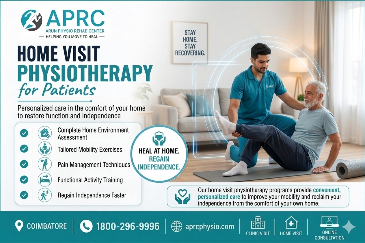Home Visit Physiotherapy in Coimbatore: Professional Physiotherapy Care at Your Doorstep